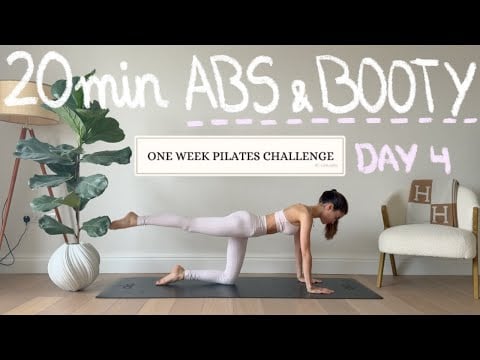20MIN AB & BOOTY WORKOUT | DAY 4 PILATES CHALLENGE | NO EQUIPMENT - Lidia Mera