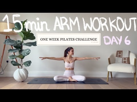 15MIN ARM WORKOUT | DAY 6 PILATES CHALLENGE | NO EQUIPMENT - Lidia Mera