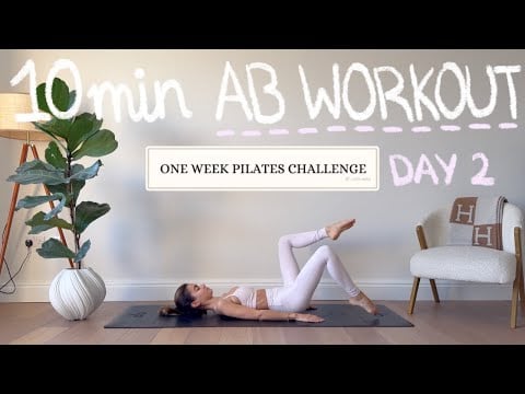 10MIN AB WORKOUT | DAY 2 PILATES CHALLENGE | NO EQUIPMENT - Lidia Mera