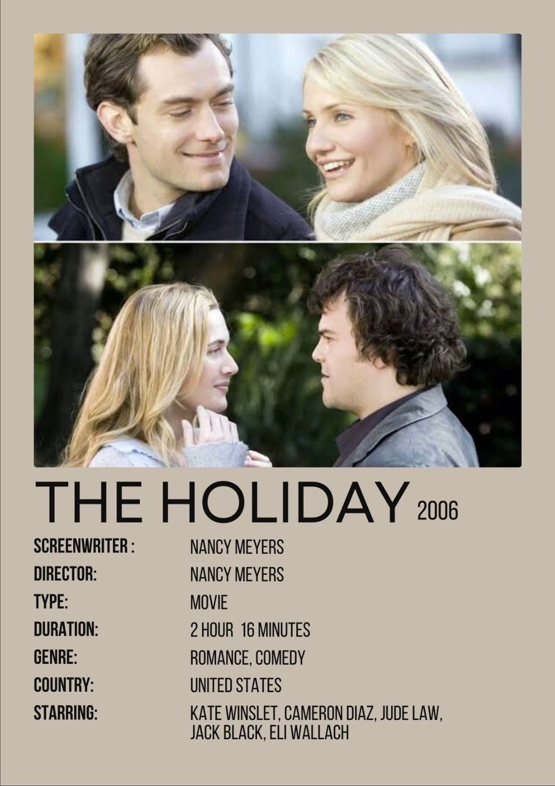 The Holiday - Nancy Meyers · 2006
