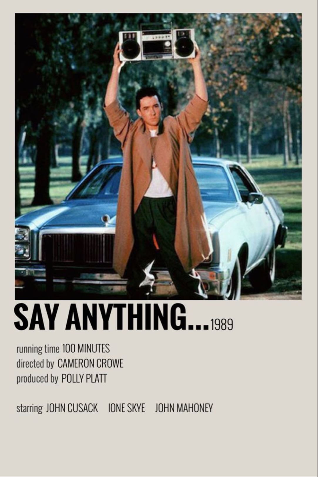 Say Anything... - Cameron Crowe · 1989