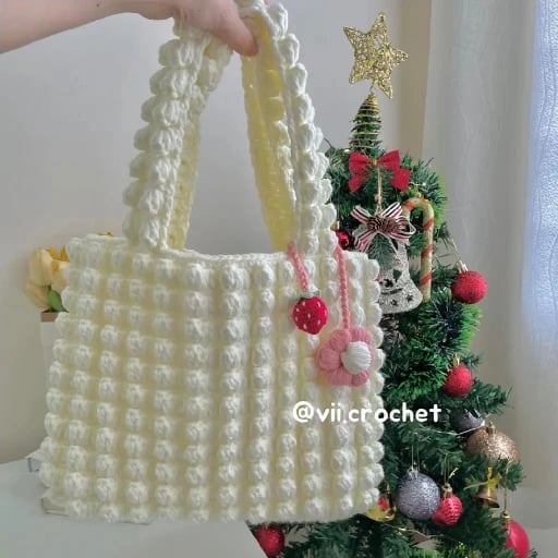 Puff Cloud Tote Bag - Vivi crochet
