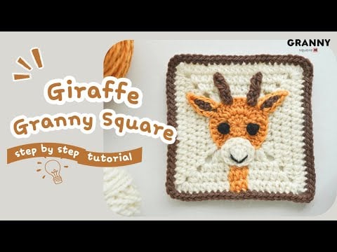 Giraffe granny square - Granny Square Me