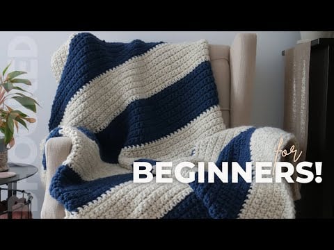 Striped blanket - B.Hooked Crochet