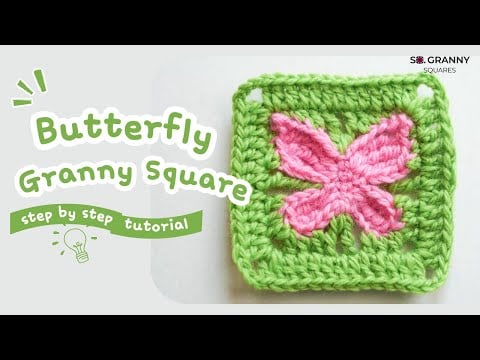 Butterfly granny square - Granny Square Me