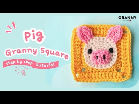 Pig granny square - Granny Square Me