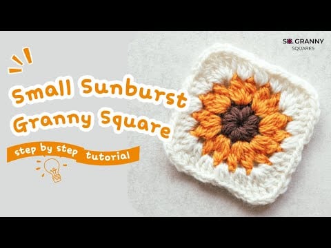 Sunburst granny square - Granny Square Me