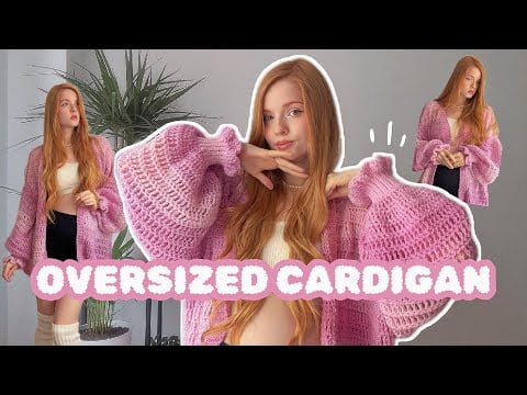 Oversized cardigan - WONDER NETTING