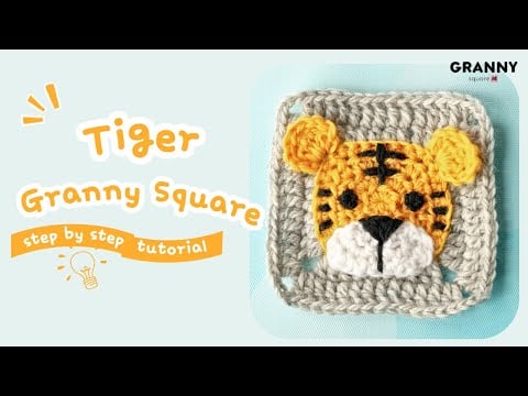 Tiger granny square - Granny Square Me