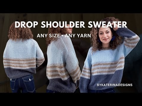 Drop shoulder sweater - ByKaterina Designs