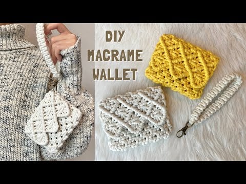 Wallet - Macrame with Flora