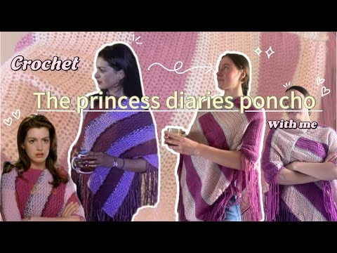 The princess diaries poncho - Opale Rose