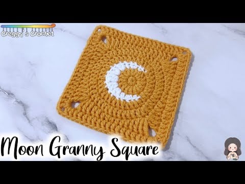 Moon granny square - Creggy’s Crochet