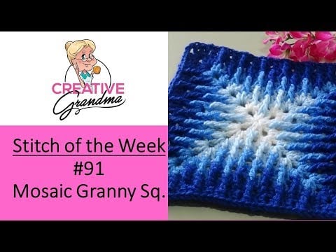 Mosaic granny square - Creative Grandma
