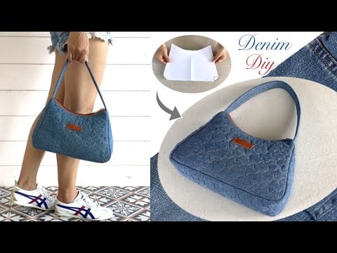 Shoulder bag with zipper - wandee easy sewing