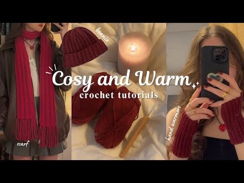 Hand warmers, scarf and beanie - Valeria Chérie