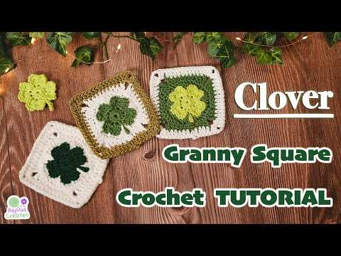 Clover granny square - Alyssia Creates
