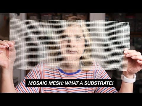 Mosaic on mesh - Julie Weilbacher