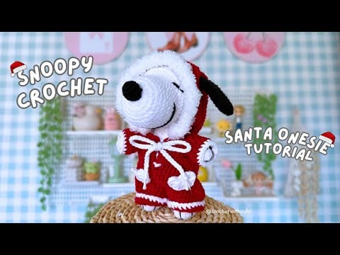 Santa Snoopy - Crochet with Aybi