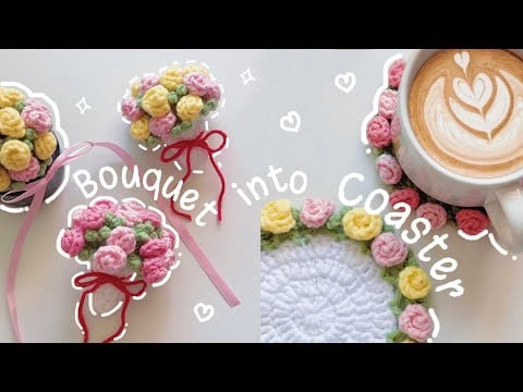Rose Bouquet Coaster - ETM's Studio