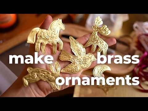 Brass ornaments - The Art of Metalsmithing