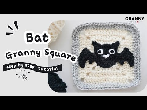 Bat granny square - Granny Square Me