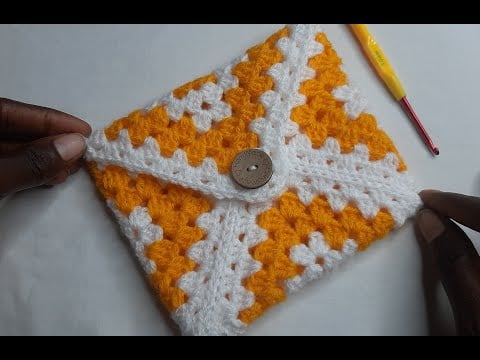 Granny square pouch - Njenie Handmade