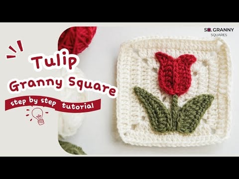 Tulip granny square - Granny Square Me