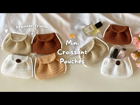 Mini croissant pouch - chubbiesbyash𐙚