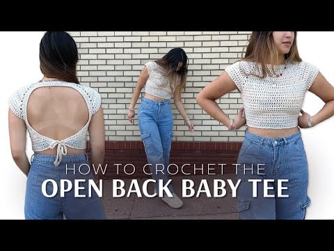 Open back baby tee - Sarah Prescott