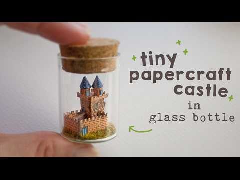 Castle Inside a Glass Bottle - Tiny Craft World