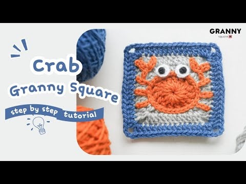 Crab granny square - Granny Square Me
