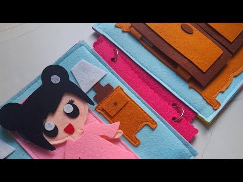 Doll House Dress up - DIY Busy Books