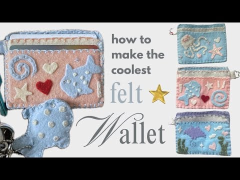 Felt wallet - janie