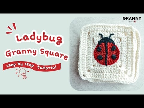 Ladybug granny square - Granny Square Me