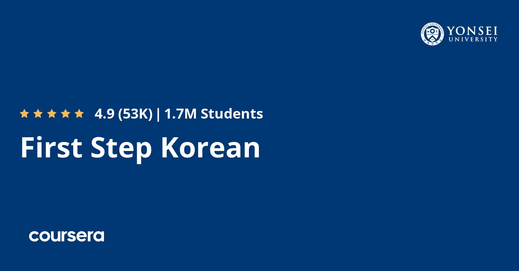 First Step Korean - Coursera