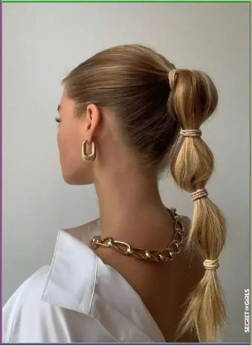 bubble ponytail - tutorial