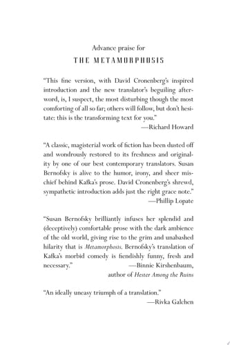 The Metamorphosis - Franz Kafka · 1996