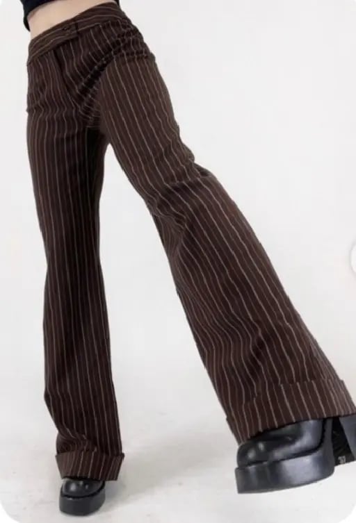 Striped Brown Jeans