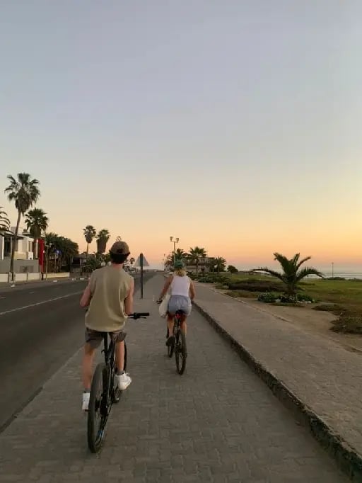 biking