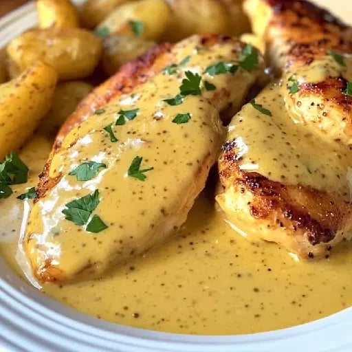 Pollo a la mostaza