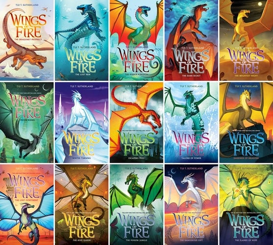 Wings of Fire Hardcover Series Set (Books 1-15) - Tui T. Sutherland • 2022