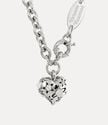 Lee Necklace in PLATINUM-WHITE-CZ | Vivienne Westwood® - Vivienne Westwood®