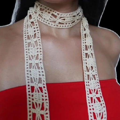 otra scarf cuz why not - actually estoy haciendo una pero es fea asi k me voy a hacer otra mas linda como esta jejej