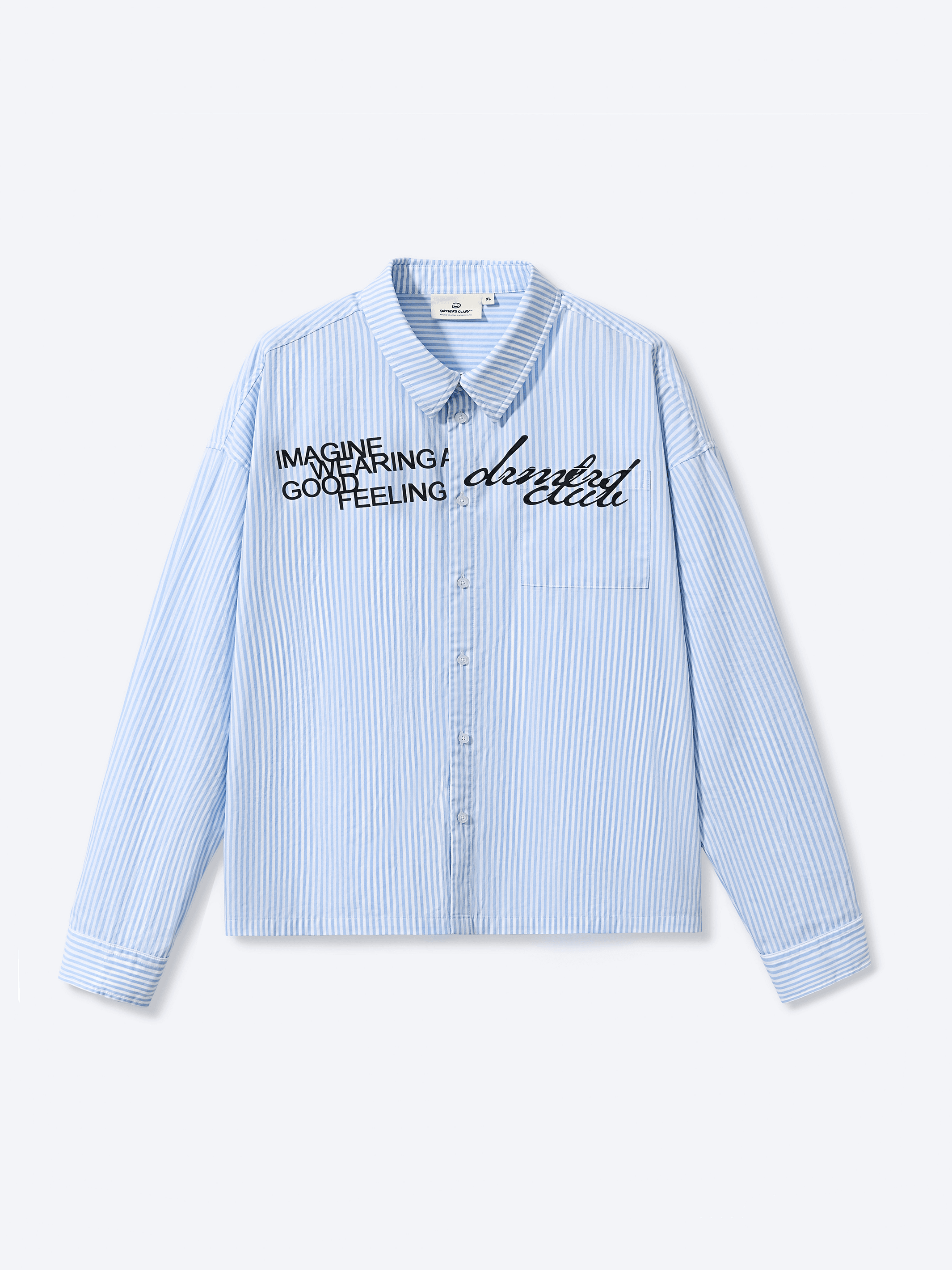 NOT SO FORMAL DRESS SHIRT - BLUE - DRMERS CLUB