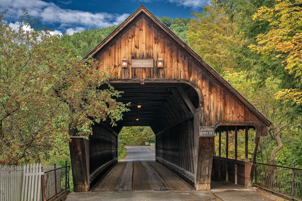 Historic Middle Covered Bridge @ Woodstock VT