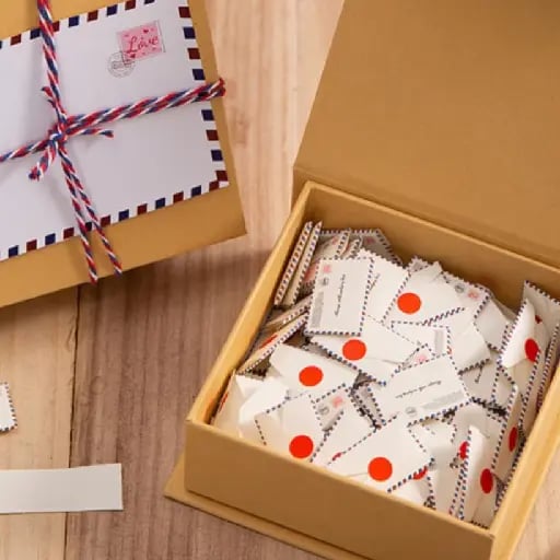 Cajita con mini cartas