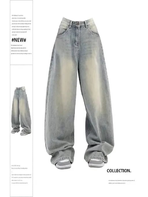 Baggy jean gris claro