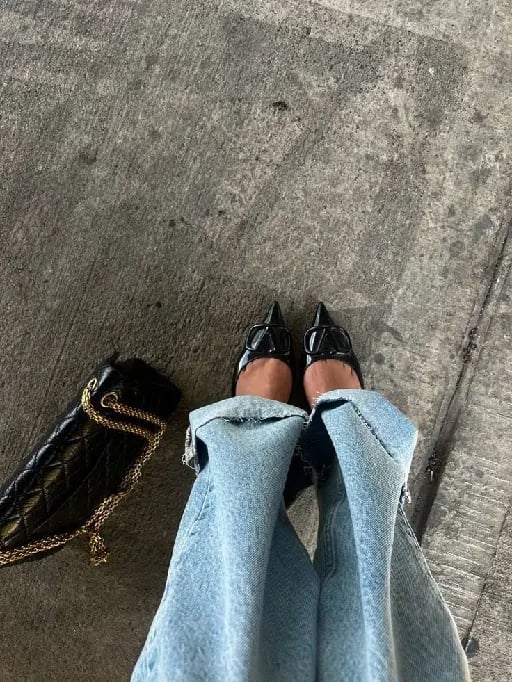 Jean con tacos