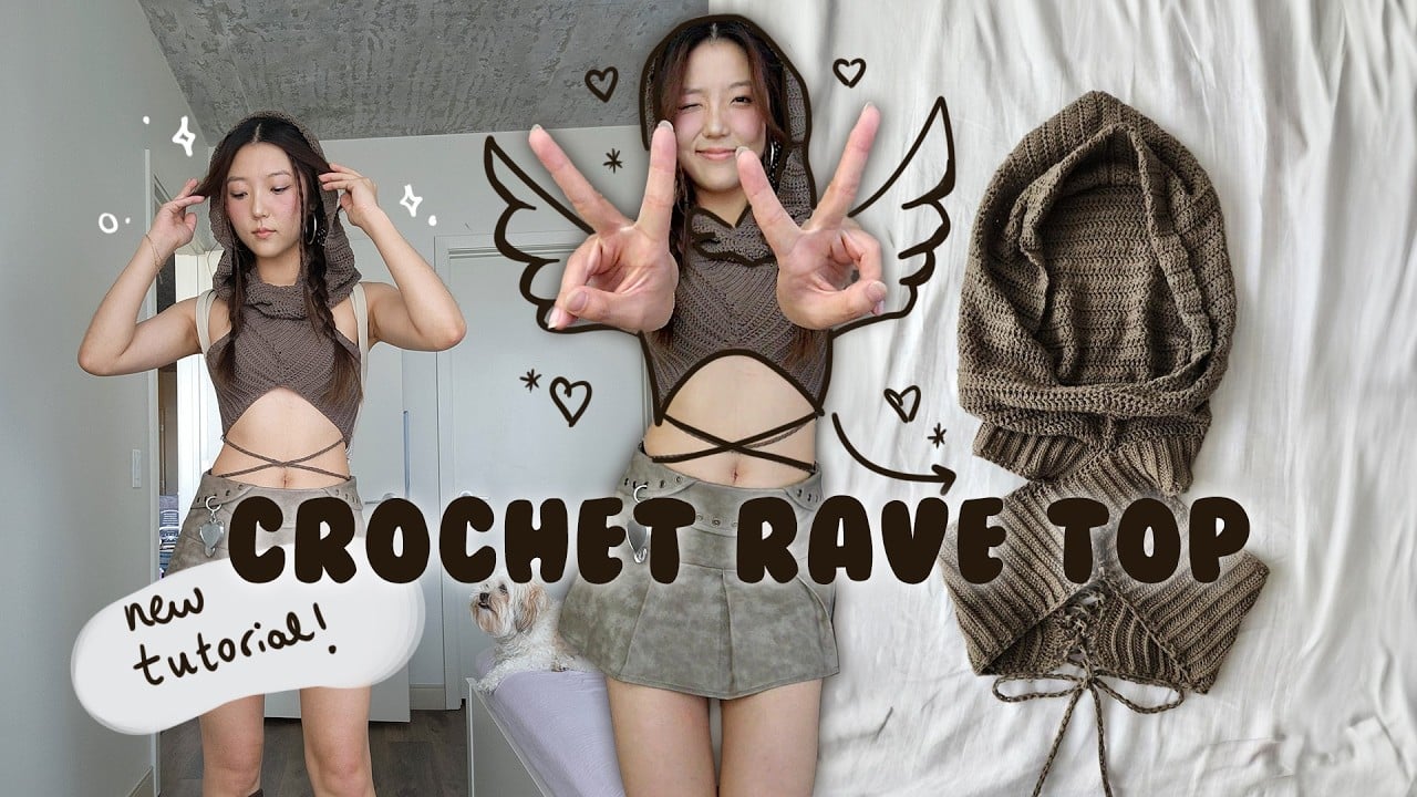 how to crochet dune inspired rave top